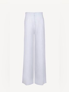 NEW 100% Capri Italia Pence Trousers White Size Small